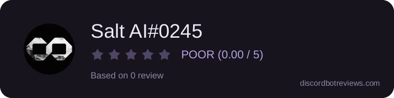 Rating widget preview for Salt AI#0245