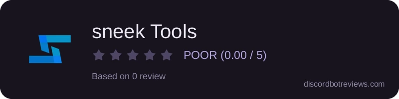 Rating widget preview for sneek Tools