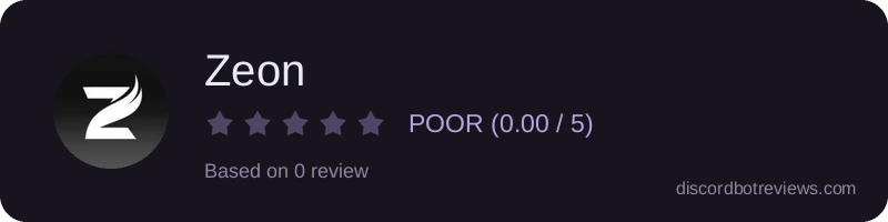 Rating widget preview for Zeon