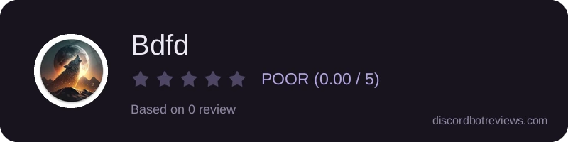 Rating widget preview for Bdfd