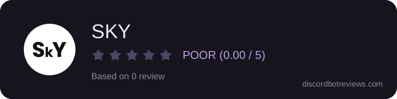 Rating widget preview for SKY