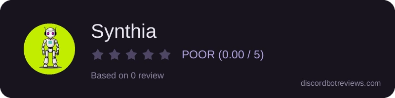 Rating widget preview for Synthia