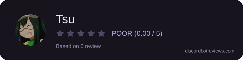Rating widget preview for Tsu