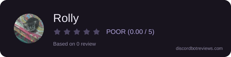 Rating widget preview for Rolly