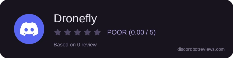 Rating widget preview for Dronefly
