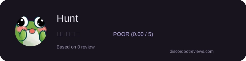 Rating banner for Hunt