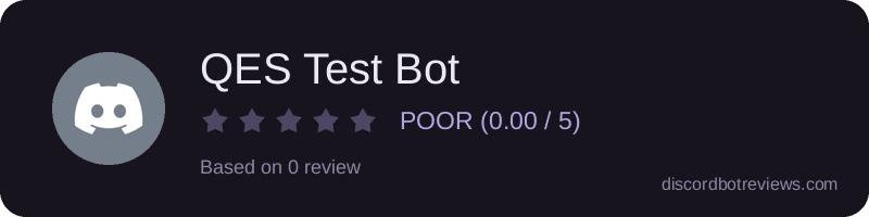 Rating banner for QES Test Bot