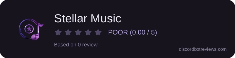 Rating widget preview for Stellar Music
