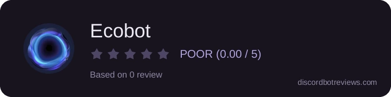 Rating widget preview for Ecobot