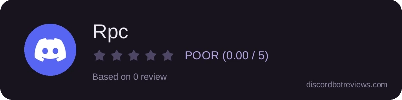 Rating widget preview for Rpc