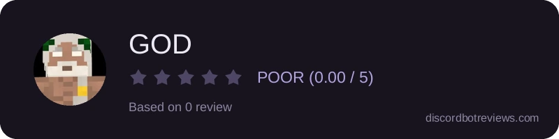 Rating widget preview for GOD