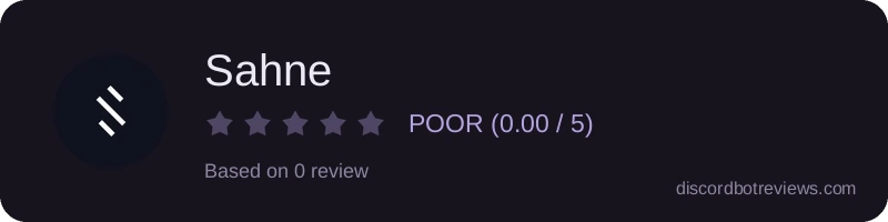 Rating widget preview for Sahne