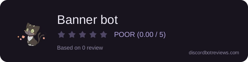 Rating widget preview for Banner bot