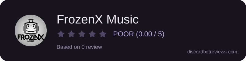Rating widget preview for FrozenX Music