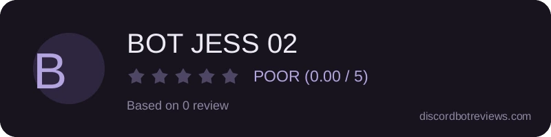 Rating widget preview for BOT JESS 02