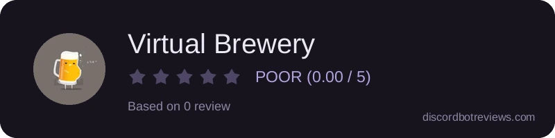 Rating widget preview for Virtual Brewery