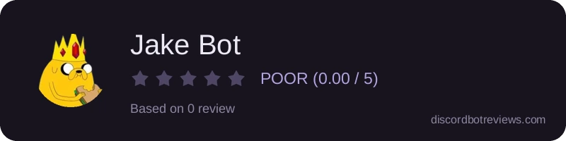 Rating banner for Jake Bot