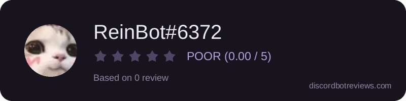 Rating widget preview for ReinBot#6372