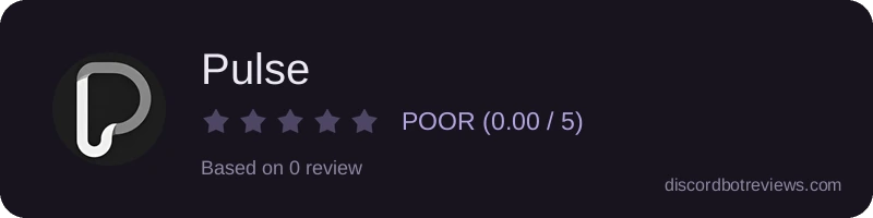 Rating widget preview for Pulse