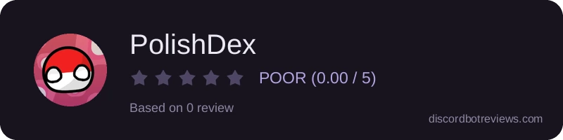 Rating widget preview for PolishDex