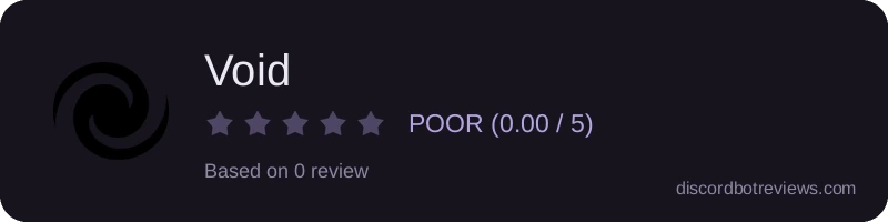 Rating widget preview for Void