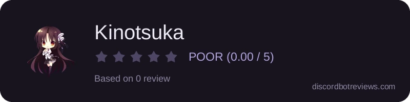 Rating widget preview for Kinotsuka