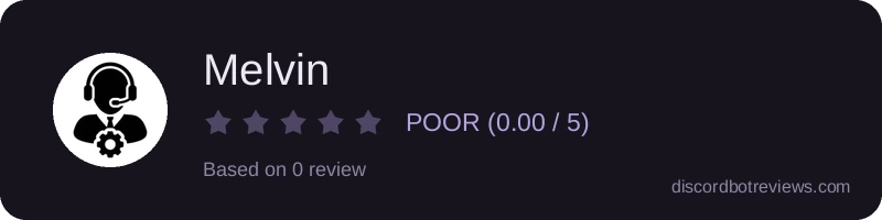 Rating widget preview for Melvin