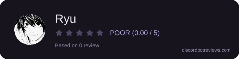 Rating widget preview for Ryu