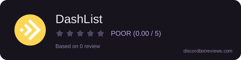 Rating widget preview for DashList