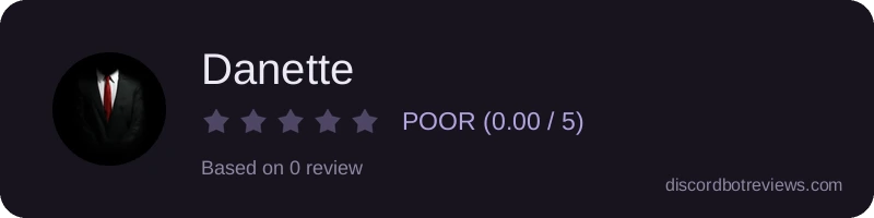 Rating widget preview for Danette 