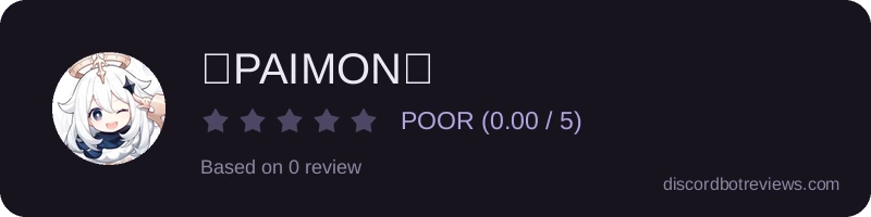 Rating widget preview for 🌟PAIMON🤍