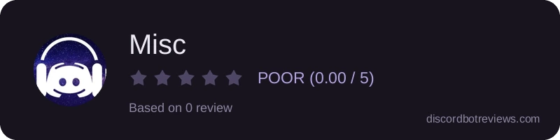 Rating widget preview for Misc