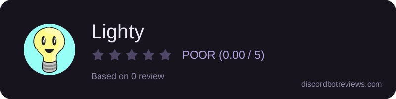 Rating widget preview for Lighty