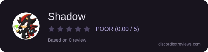 Rating widget preview for Shadow