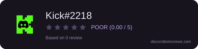 Rating widget preview for Kick#2218