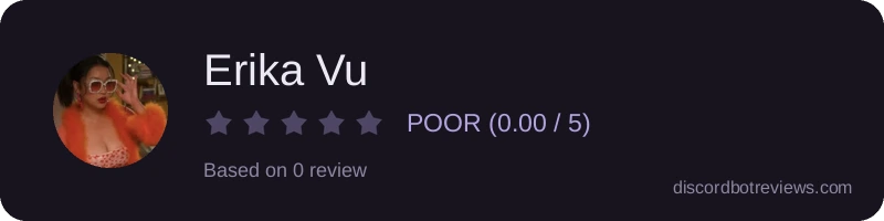 Rating banner for Erika Vu