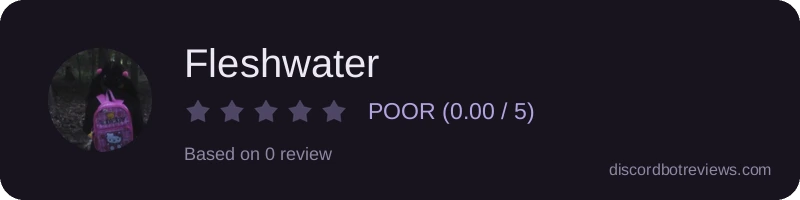 Rating widget preview for Fleshwater