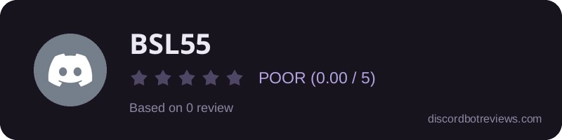 Rating widget preview for 𝐁𝐒𝐋𝟓𝟓