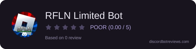 Rating widget preview for RFLN Limited Bot