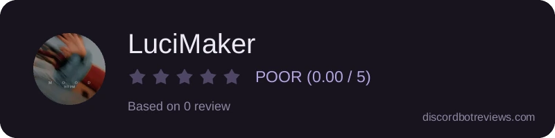 Rating widget preview for LuciMaker
