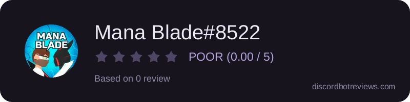 Rating widget preview for Mana Blade#8522