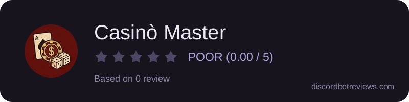Rating widget preview for Casinò Master
