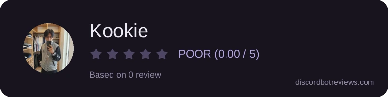 Rating widget preview for Kookie