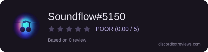Rating widget preview for Soundflow#5150