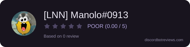 Rating widget preview for [LNN] Manolo#0913