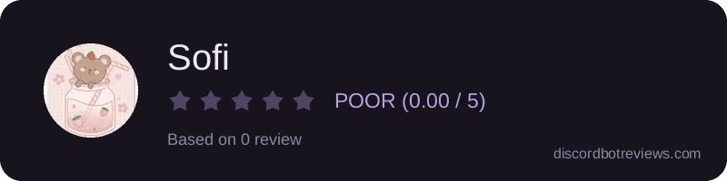 Rating widget preview for Sofi