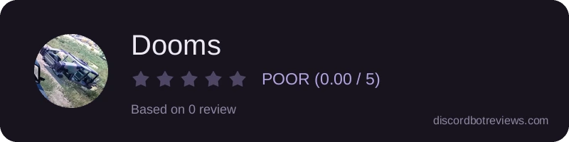 Rating widget preview for Dooms