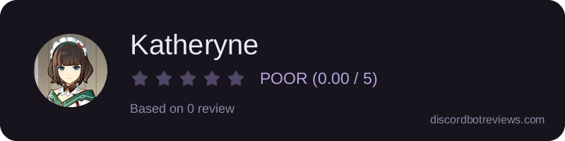 Rating widget preview for Katheryne