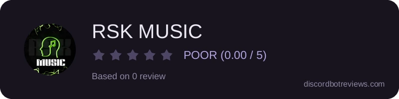 Rating widget preview for RSK MUSIC