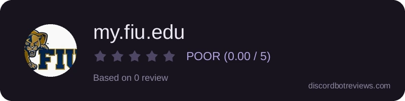 Rating widget preview for my.fiu.edu